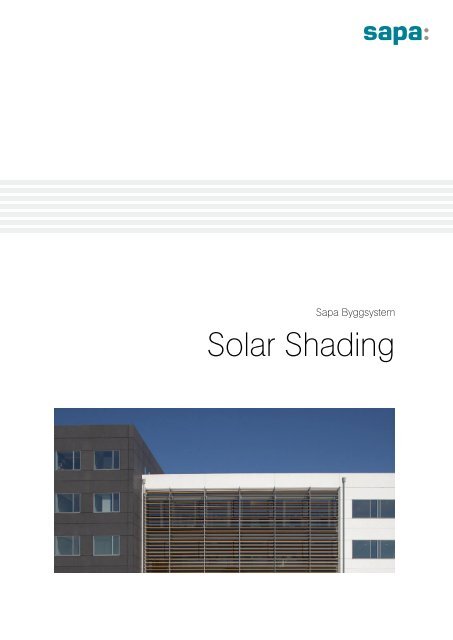 Solar Shading - Sapa Group