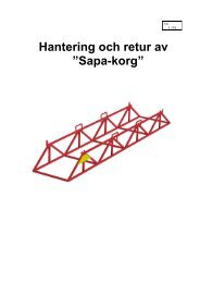 Hantering och retur av ”Sapa-korg” - Sapa Group