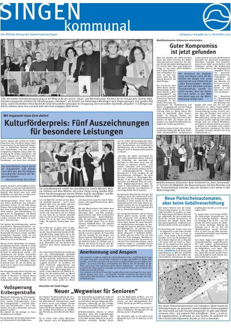 02. Nov. 2005 - Singener Wochenblatt