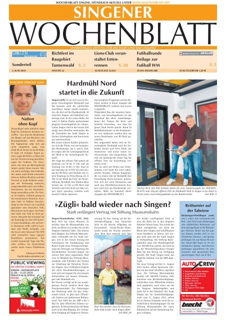 02. Juni 2010 - Singener Wochenblatt