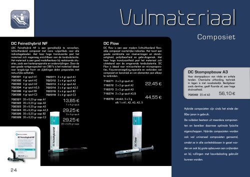 Dc Catalogus 2011 - Corim Dental Products BV