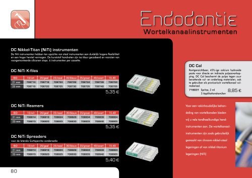 Dc Catalogus 2011 - Corim Dental Products BV