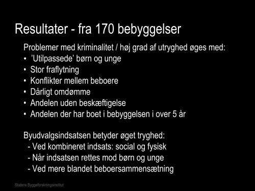 Kriminalitet i by- og boligområder - tryghed, frygt & kriminalitet