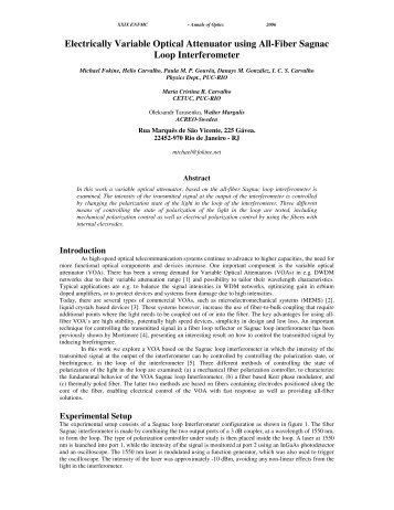 Electrically Variable Optical Attenuator using All-Fiber Sagnac Loop ...