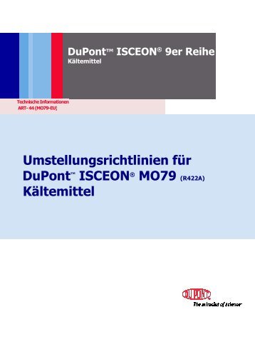 Umstellungsrichtlinien für Kältemittel - Schiessl