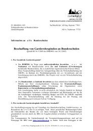 Beschaffung von Garderobespinden an ... - schulpartner.info