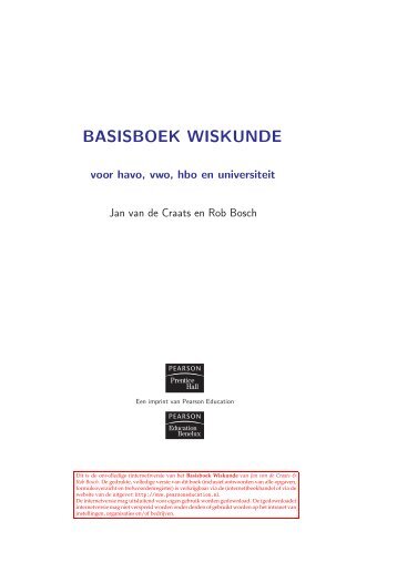 BASISBOEK WISKUNDE - Faculteit der Natuurwetenschappen ...