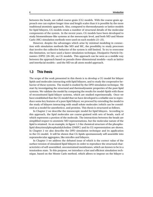 Mesoscopic models of lipid bilayers and bilayers with embedded ...