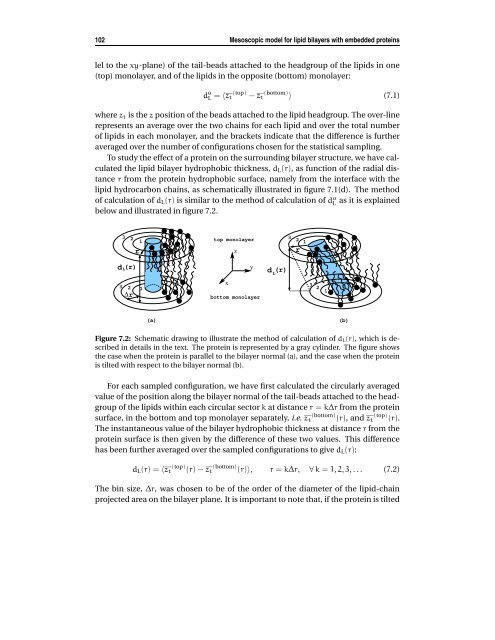 Mesoscopic models of lipid bilayers and bilayers with embedded ...