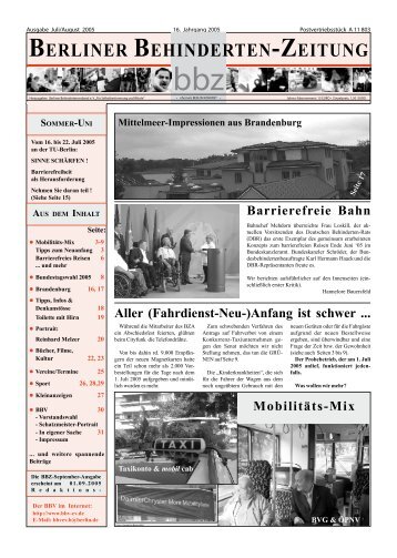 Berliner Behindertenzeitung