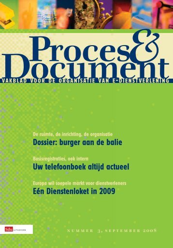 Dossier: burger aan de balie Uw telefoonboek altijd actueel ... - Sdu