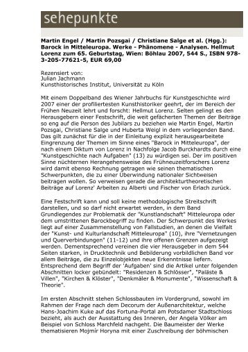Martin Engel / Martin Pozsgai / Christiane Salge et al ... - Sehepunkte