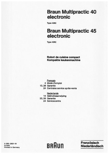 Braun Multipractic 40 electronic