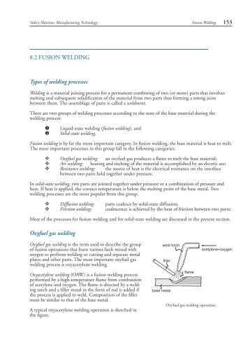 8.2 Fusion Welding