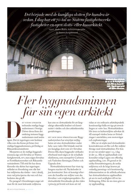 Drömjobb för en arkitekt Läs artikeln om Gunilla Svensson ...