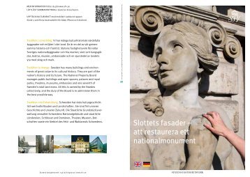 Slottets fasader – att restaurera ett nationalmonument - Statens ...