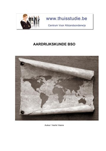 AARDRIJKSKUNDE BSO - Ondernemersschool