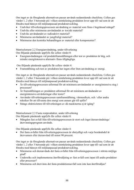 Utvärdering av två förenklade metoder för livscykelanalyser