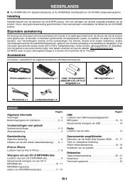 XL-HF300PH(S) Operation-Manual NL - Sharp