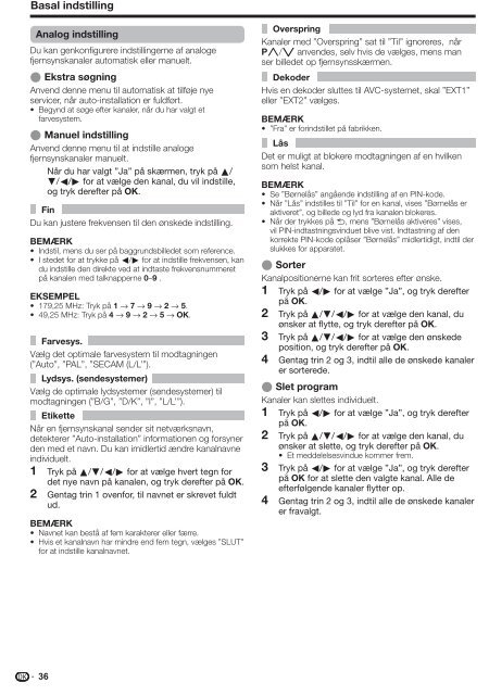 LC-52/65XS1E/TU-X1E Operation-Manual DK - Sharp