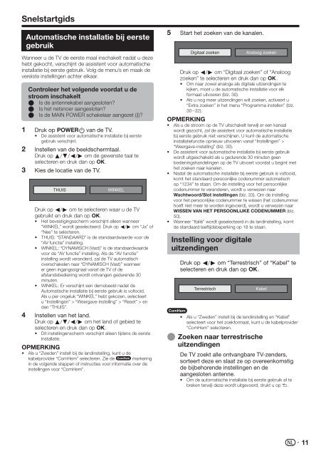 LC-40/46LE820E/LE810E/52LE820E Operation-Manual NL - Sharp