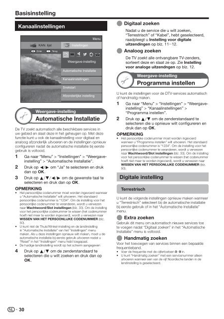 LC-40/46LE820E/LE810E/52LE820E Operation-Manual NL - Sharp