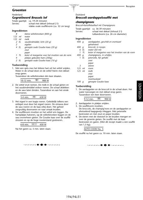 R-939-A/93ST-AA Operation-Manual DE FR NL - Sharp