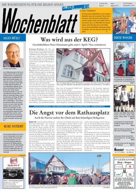 06. Feb. 2008 - Singener Wochenblatt