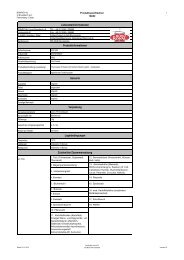 Lieferanteninformationen Produktinformationen Zutatenliste ...