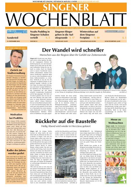 21. Dez. 2010 - Singener Wochenblatt