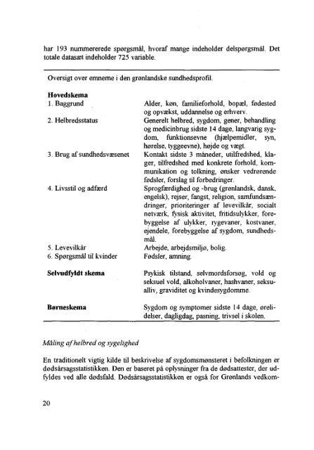 Levevilkår, livsstil og helbred i Grønland - Statens Institut for ...