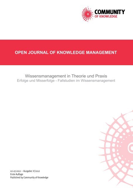 OPEN JOURNAL OF KNOWLEDGE MANAGEMENT ...