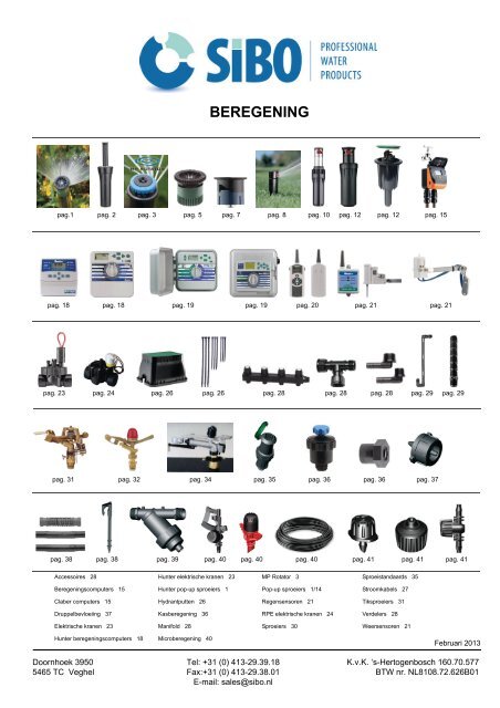 beregening 2013 - SIBO