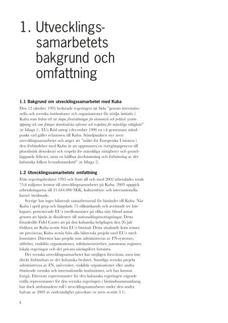 Kuba årsrapport 2003 - Sida