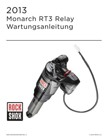 Monarch RT3 Relay Wartungsanleitung - SRAM.com