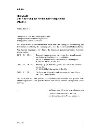 Dokumentvorlage Botschaftstext für Word 2007 - Bundesamt für ...