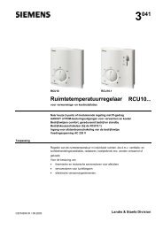 3041 Ruimtetemperatuurregelaar RCU10... - Siemens