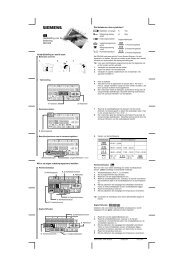 nl Handleiding voor de bediening REV200 - Siemens