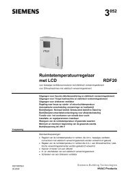 3052 Ruimtetemperatuurregelaar met LCD RDF20 - Siemens