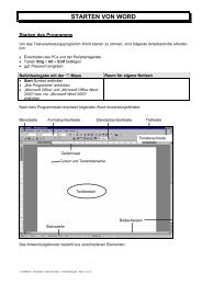 Word-Start - Seite einrichten - Sigi-gross.de