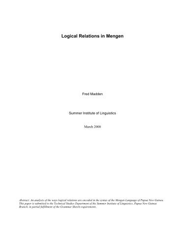 Logical Relations in Mengen