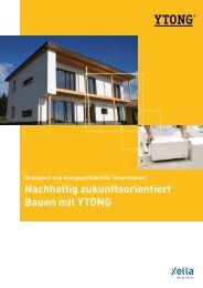 Nachhaltig zukunftsorientiert Bauen mit YTONG