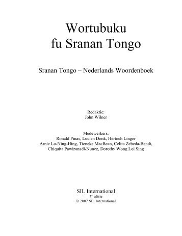 Wortubuku fu Sranan Tongo - SIL International