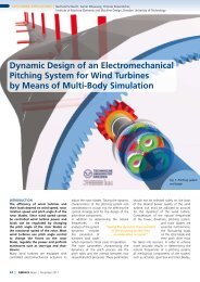 dynamic design of an electromechanical Pitching System ... - SimPack