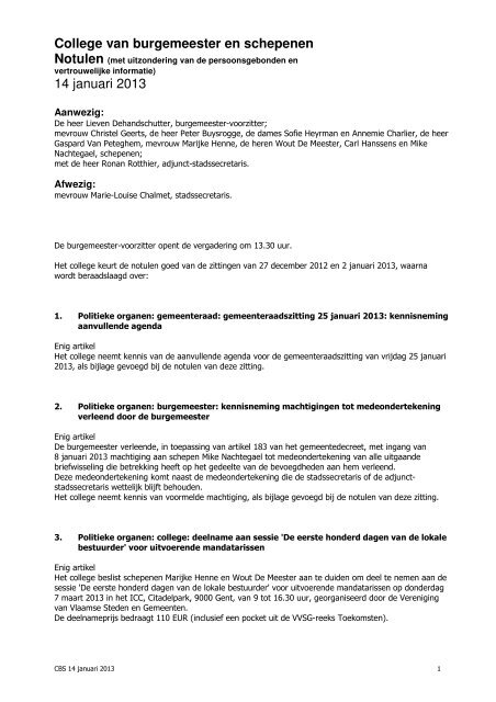 college 2013-01-14.pdf - Stad Sint-Niklaas
