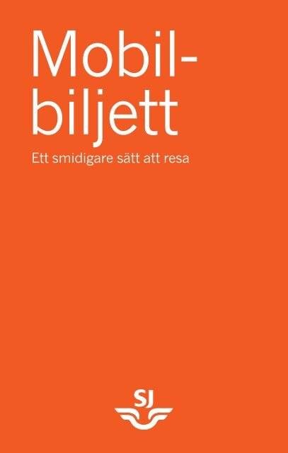 Mobil- biljett - SJ