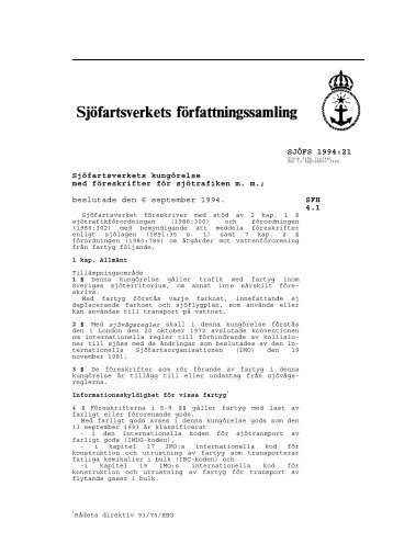 1994:21 - Sjöfartsverket