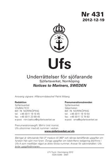 Ufs 431 - Sjöfartsverket