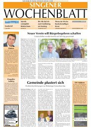 23. Mai 2012 - Singener Wochenblatt