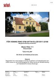 FÖR VISNING RING 0708-267744 ELLER 0511 ... - Skara kommun